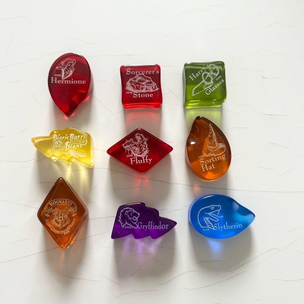 Vintage Harry Potter Collector Stones Set of 9 Collectible Memorabilia